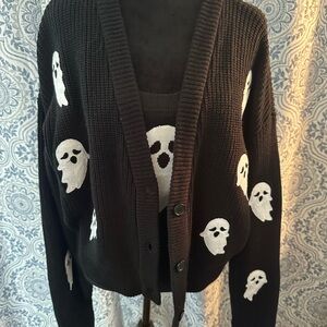 Halloween Ghost Sweater set XL  NWT! Hot Topic/Sweet Society